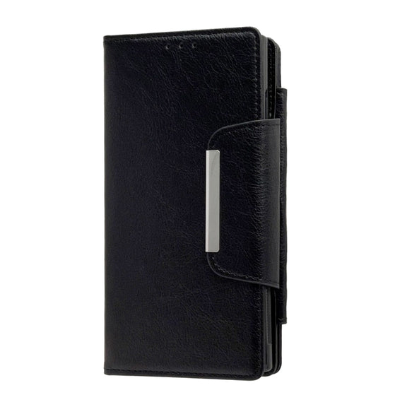 For Google Pixel 8 Pro Multifunctional 7-Card Wallet Leather Phone Case(Black)