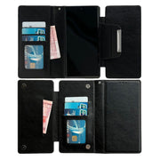 For Google Pixel 7a Multifunctional 7-Card Wallet Leather Phone Case(Black)