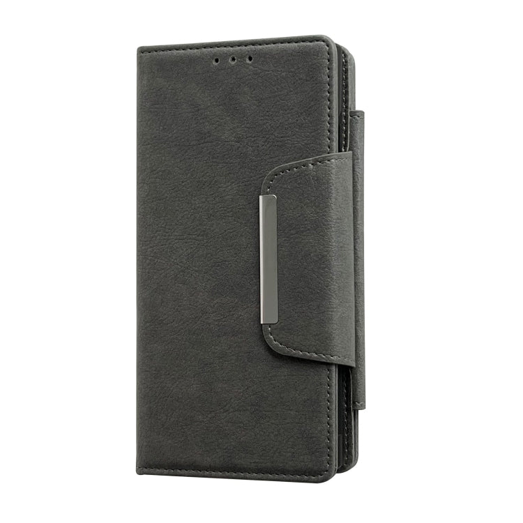 For Google Pixel 7 Pro Multifunctional 7-Card Wallet Leather Phone Case(Grey)