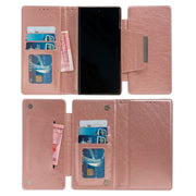 For Google Pixel 7 Multifunctional 7-Card Wallet Leather Phone Case(Rose Gold)