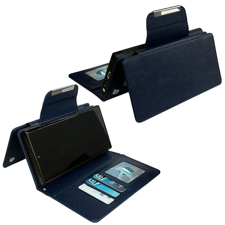 For Google Pixel 7 Multifunctional 7-Card Wallet Leather Phone Case(Royal Blue)