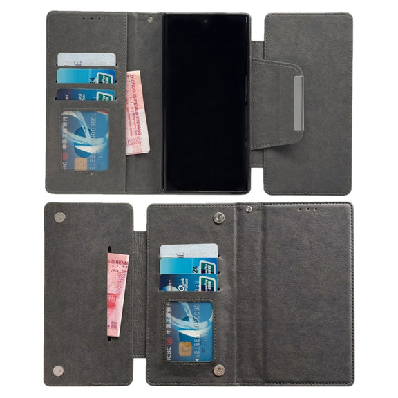 For Google Pixel 6a Multifunctional 7-Card Wallet Leather Phone Case(Grey)