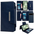 For Google Pixel 6a Multifunctional 7-Card Wallet Leather Phone Case(Royal Blue) - Google Cases by PMC TechLife | Online Shopping South Africa | PMC TechLife | Buy Now Pay Later Mobicred