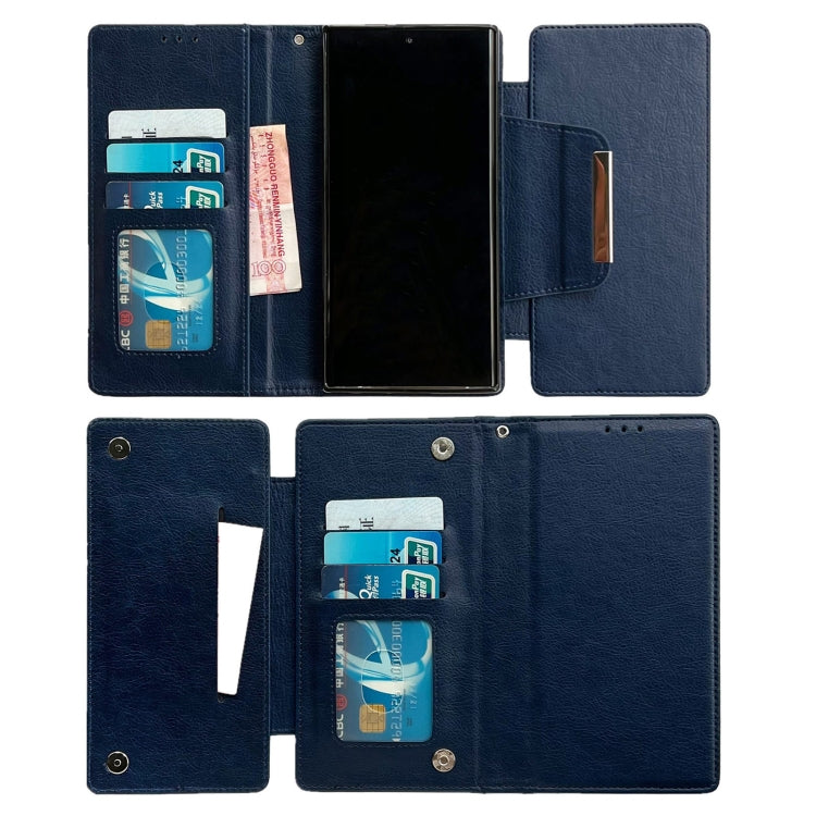 For Google Pixel 6a Multifunctional 7-Card Wallet Leather Phone Case(Royal Blue)