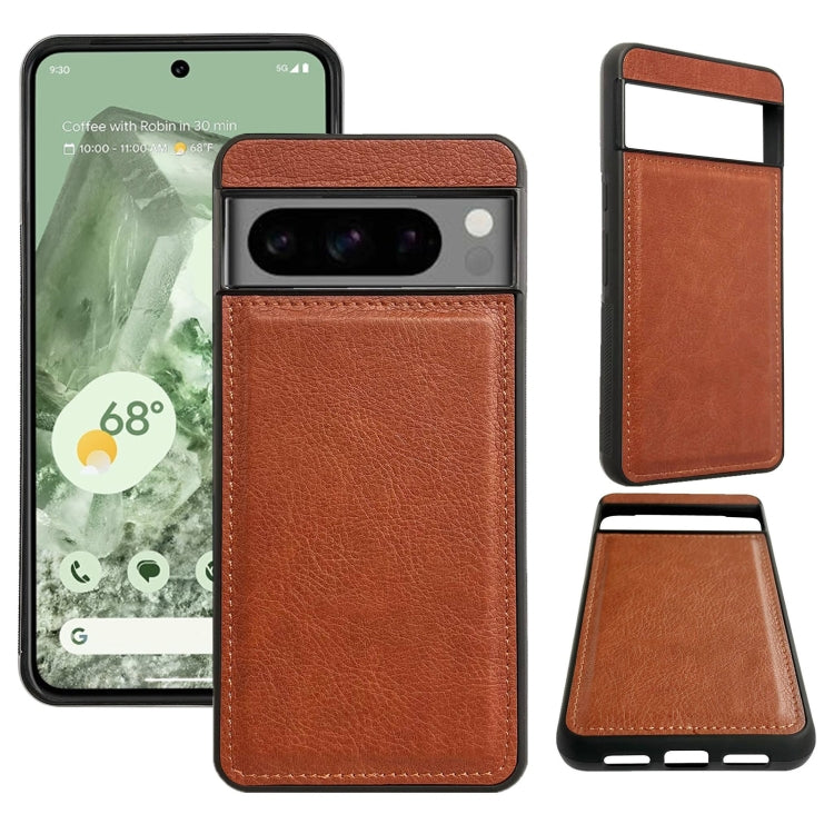 For Google Pixel 6a Multifunctional 7-Card Wallet Leather Phone Case(Brown)