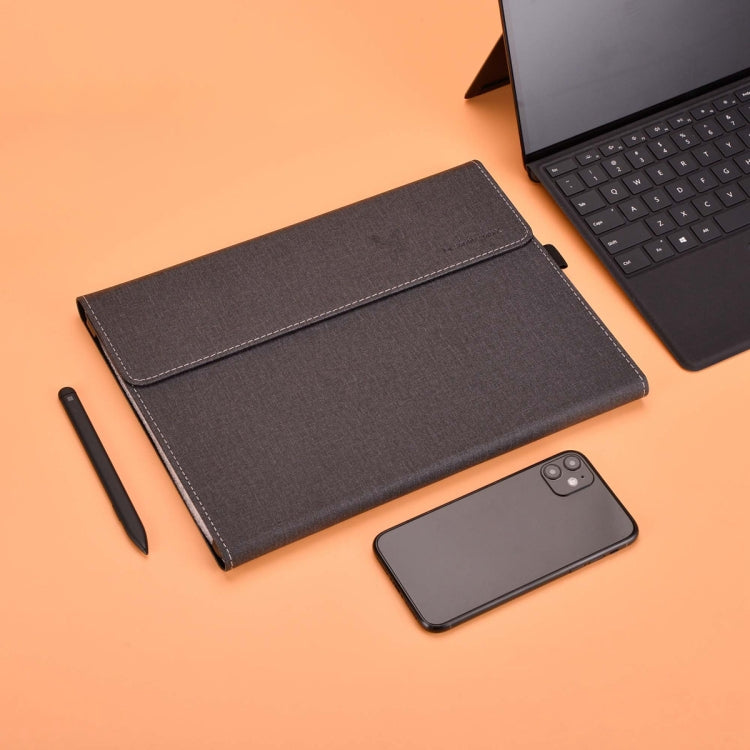 For Microsoft Surface Pro 10 Cloth Texture PC Tablet Protective Case(Black)