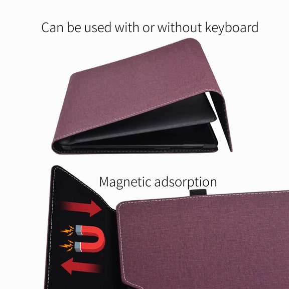 For Microsoft Surface Pro 10 Cloth Texture PC Tablet Protective Case(Wine Red)