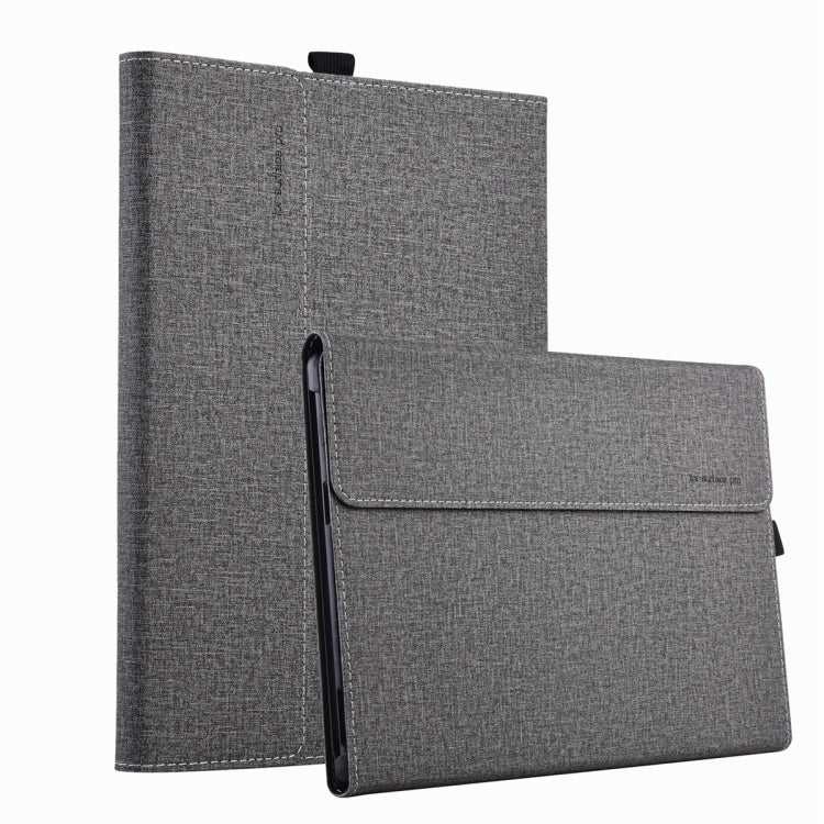 For Microsoft Surface Pro 10 Cloth Texture PC Tablet Protective Case(Light Grey)
