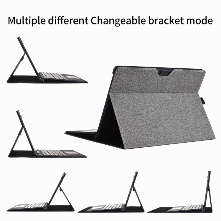 For Microsoft Surface Pro 10 Cloth Texture PC Tablet Protective Case(Light Grey)