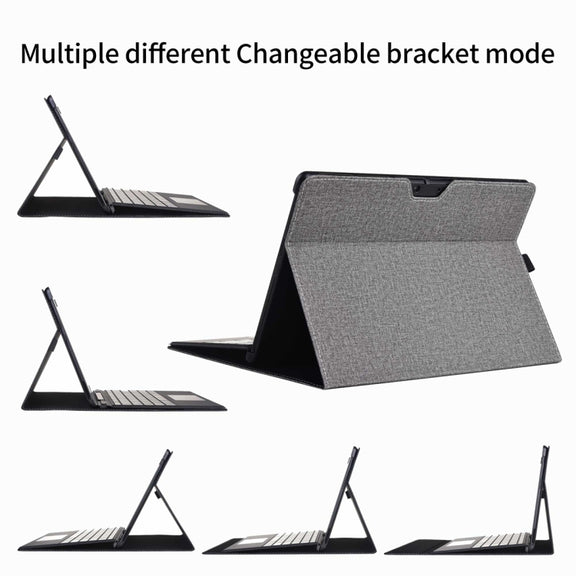 For Microsoft Surface Pro 10 Cloth Texture PC Tablet Protective Case(Light Grey)