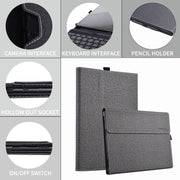 For Microsoft Surface Pro 10 Cloth Texture PC Tablet Protective Case(Light Grey)