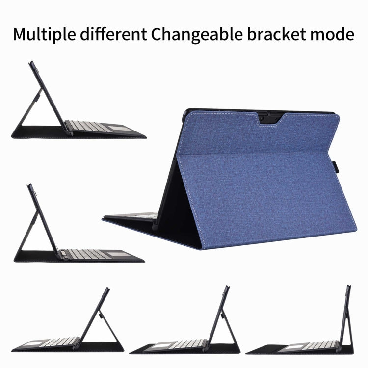 For Microsoft Surface Pro 10 Cloth Texture PC Tablet Protective Case(Dark Blue)