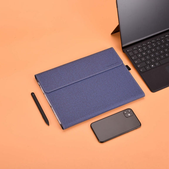 For Microsoft Surface Pro 10 Cloth Texture PC Tablet Protective Case(Dark Blue)