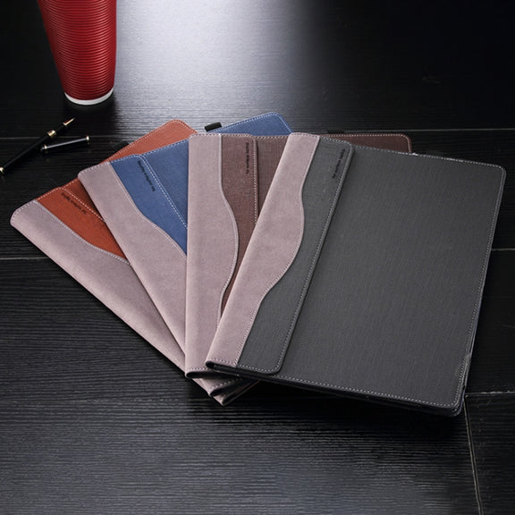 For Microsoft Surface Laptop 6 15 inch Laptop PU Leather Protective Case(Space Ash)