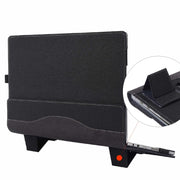 For Microsoft Surface Laptop 6 15 inch Cloth Texture Laptop Leather Case With Stand Function(Black)