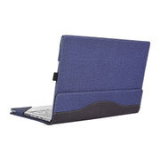 For Microsoft Surface Book 3 / 2 / 1 13.5 inch Cloth Texture Laptop Leather Case With Stand Function(Blue)