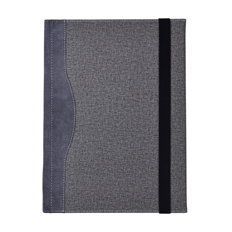 For Microsoft Surface Laptop 6 15 inch Cloth Texture Laptop Leather Protective Case(Space Ash)