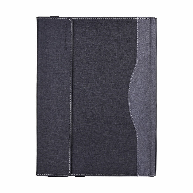 For Microsoft Surface Laptop 6 15 inch Cloth Texture Laptop Leather Protective Case(Black)
