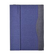 For Lenovo ThinkPad X1 Yoga Gen 7 14 inch Cloth Texture Laptop Leather Protective Case(Deep Blue)