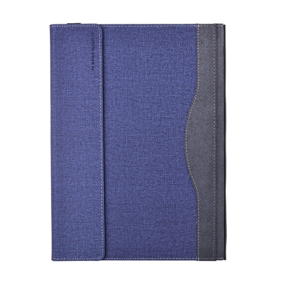 For Lenovo ThinkPad X1 Yoga Gen 7 14 inch Cloth Texture Laptop Leather Protective Case(Deep Blue)