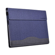 For Lenovo ThinkPad X1 Yoga Gen 7 14 inch Cloth Texture Laptop Leather Protective Case(Deep Blue)