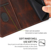 For Motorola Edge 5G 2024 Skin Feel Magnetic Buckle Leather Phone Case(Brown)