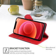 For Motorola Edge 5G 2024 Skin Feel Magnetic Buckle Leather Phone Case(Red)