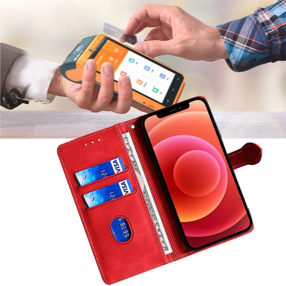 For Motorola Edge 5G 2024 Skin Feel Magnetic Buckle Leather Phone Case(Red)