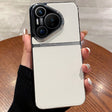 For Huawei Pura 70 Pro Electroplating Oblique Texture Shockproof Phone Case(White) - Huawei Cases by PMC Jewellery | Online Shopping South Africa | PMC Jewellery | Buy Now Pay Later Mobicred