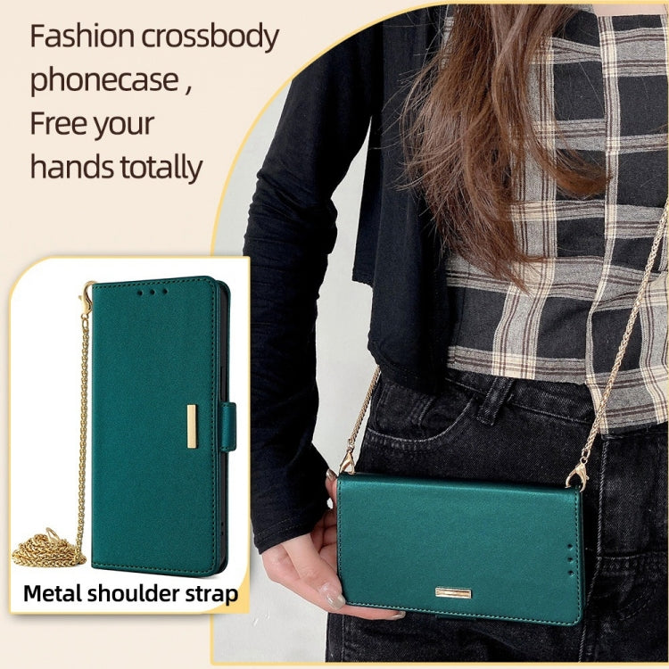For Huawei Pura 70 Pro / 70 Pro+ 5G Crossbody Chain Leather Phone Case(Green)
