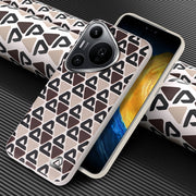 For Huawei Pura 70 Pro / Pro+ Plain Leather Printed Cooling Phone Case(Brown)