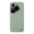 For Huawei Pura 70 Plain Leather Printed Cooling Phone Case(Green) - free shipping - PMC Jewellery - Order now!