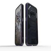 For Nothing Phone 2a Aurora Series Metal Frame Protective Phone Case(Black Purple)
