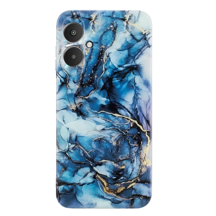 For Xiaomi Redmi 13C 4G IMD Marble Pattern TPU Phone Case(Grey)