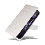 For Google Pixel 9 Diamond Lattice Leather Flip Phone Case(White)