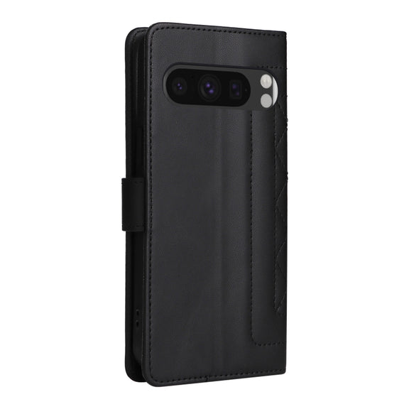 For Google Pixel 9 Diamond Lattice Leather Flip Phone Case(Black)