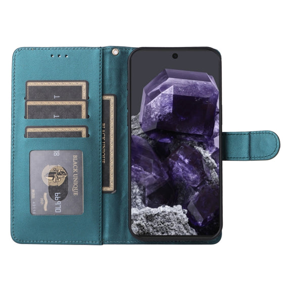 For Google Pixel 9 Diamond Lattice Leather Flip Phone Case(Green)