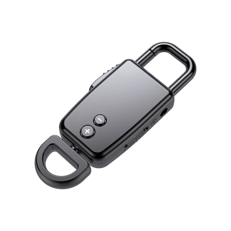 JNN S20 Zinc Alloy Keychain Voice Recorder, Memory:32GB(Black)