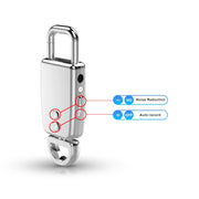 JNN S20 Zinc Alloy Keychain Voice Recorder, Memory:8GB(Black)