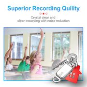 JNN S20 Zinc Alloy Keychain Voice Recorder, Memory:16GB(Silver)