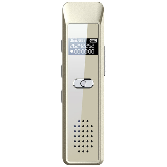 JNN Q7 Mini Portable Voice Recorder with OLED Screen, Memory:4GB(Gold)