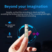 JNN Q7 Mini Portable Voice Recorder with OLED Screen, Memory:4GB(Grey+Gold)
