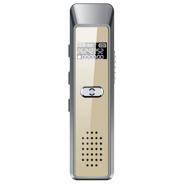 JNN Q7 Mini Portable Voice Recorder with OLED Screen, Memory:4GB(Grey+Gold)