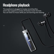 JNN Q7 Mini Portable Voice Recorder with OLED Screen, Memory:4GB(Metal Gray)