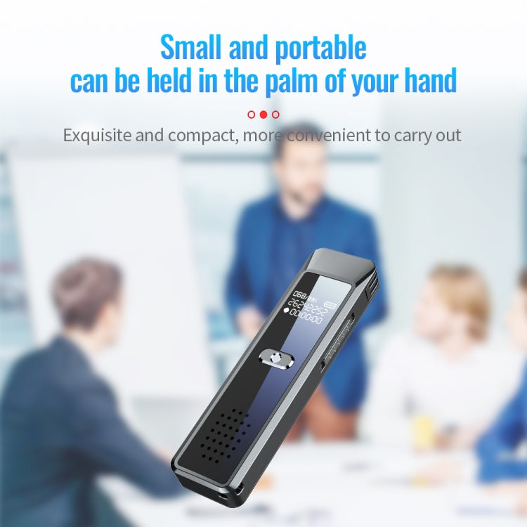 JNN Q7 Mini Portable Voice Recorder with OLED Screen, Memory:4GB(Metal Gray)