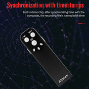 JNN J1 Mini Smart HD Noise Cancelling Voice Recorder, Memory:8GB(Black)
