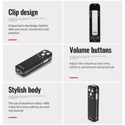 JNN J1 Mini Smart HD Noise Cancelling Voice Recorder, Memory:16GB(Black)