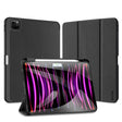 For iPad Pro 11 2024 DUX DUCIS Domo Series Cloth Texture Magnetic Leather Tablet Case(Black) - iPad Pro 11 2024 Cases by DUX DUCIS | Online Shopping South Africa | PMC TechLife | Buy Now Pay Later Mobicred