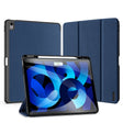 For iPad Air 13 2024 / 2025 DUX DUCIS Domo Series Cloth Texture Magnetic Leather Tablet Case(Blue) - free shipping - PMC TechLife - Order now!