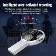JNN S13 Zinc Alloy U-disk Voice Recorder, Memory:4GB(Silver)
